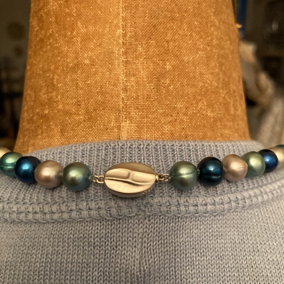 Honora Pearls BLUES 20” Multicolor Pearl Necklace GORGEOUS BLUE MOON COLLECTION - Picture 2 of 8